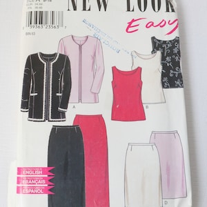 New Look 6921 Sewing Pattern  Women&#39;s Separates Jacket Tops and Skirt Uncut Size 8 10 12 14 16 18
