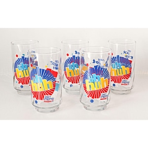 5 vintage Diet Pepsi Drinking Glasses Tumblers Tribute to Ray Charles &quot;You Got the Right One Baby, uh huh&quot;