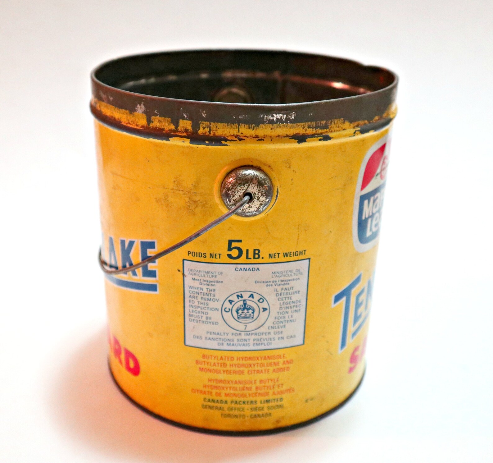 Maple Leaf Tenderflake Pure Lard Canada Packers Ltd Montreal 5 Etsy