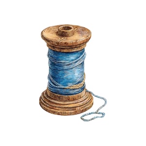 Sewing Clipart Collection: Vintage Craft Images (12 Digital Files)