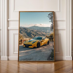 フェラーリ エンツォ ポスター イエロー 2000年代 モダン スーパーカー フェラーリ エンツォ ポスター イエロー 2000年代 モダン スーパーカー