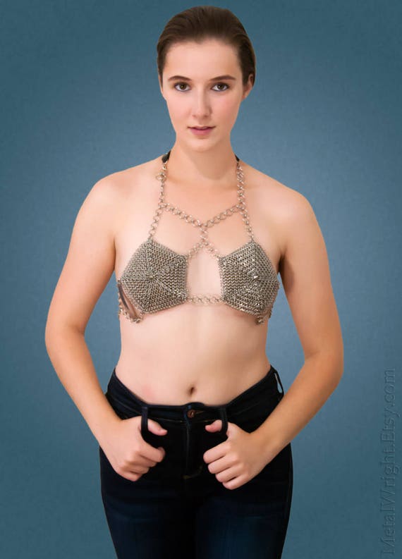 Steel Chainmail Bra or Bikini Top 