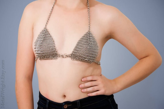 Stainless Steel Chainmail Bikini Top 