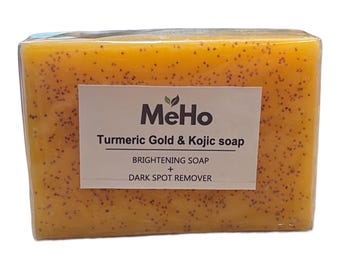 Dark Spot Remover and Skin Brightening Soap- 1 bar with mesh sponge
