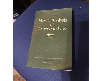 West's Analysis of American Law, editie 2000 (West Group, 1999) (paperback)
