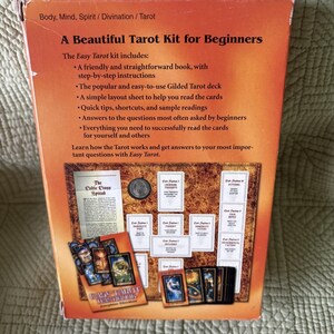 EASY TAROT : Learn to Read the Cards Once and for All ! Cards , Book & Layout image 3