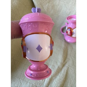 Disney Princess Ariel Lidded Mug Set – Little Mermaid Pink Cocoa Cups w Lids image 10