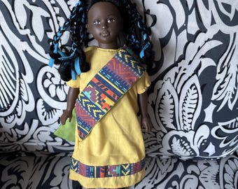 1995 Dolls of All Nations 12" Wanja of Kenya Unimax Toys African Doll