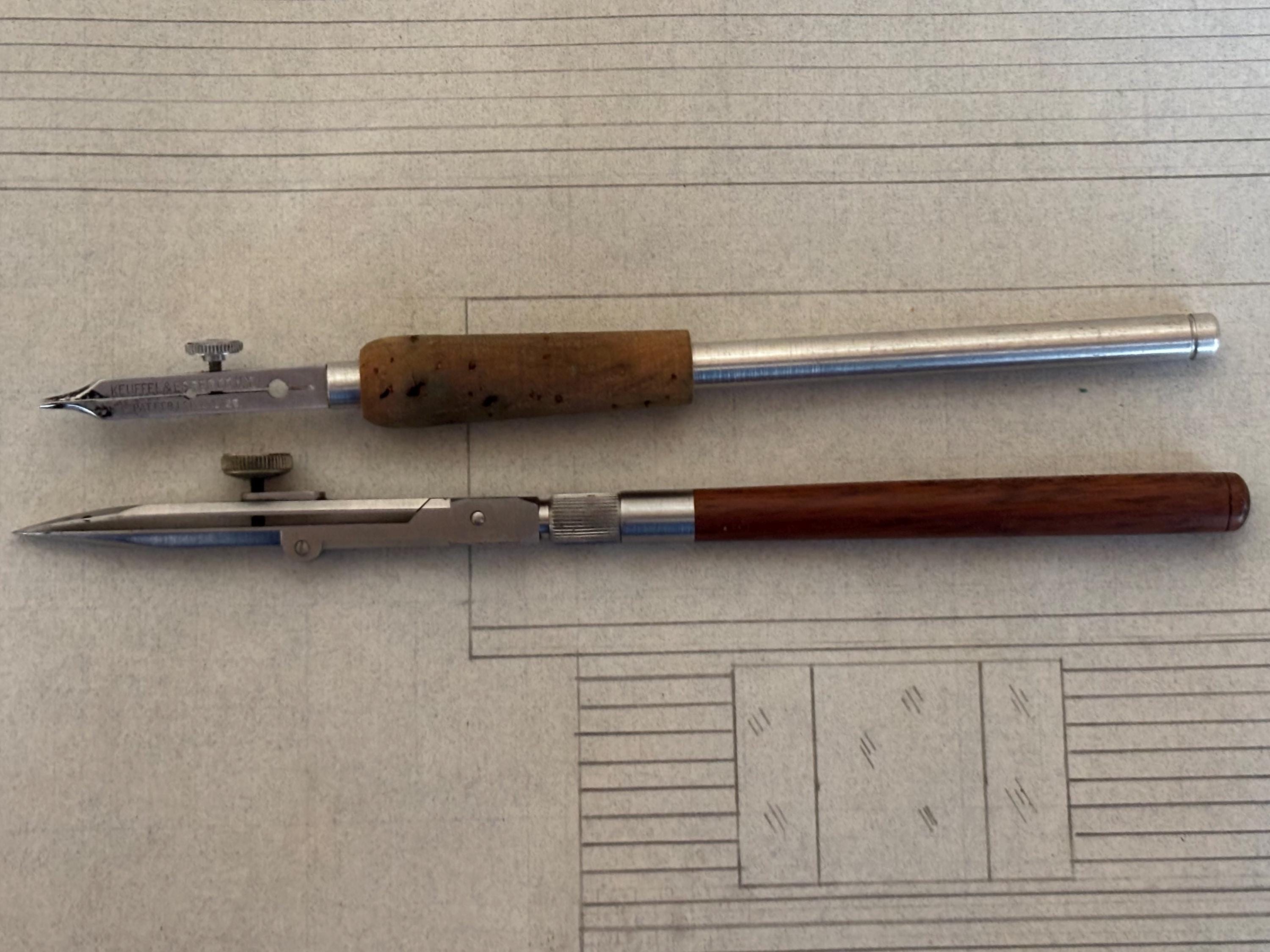 Vintage K+E Leroy Lettering Pen Set – Architectural Drafting Tools With ...