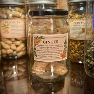 39 Vintage Apothecary Herb & Spice Labels: Botanical Kitchen Stickers