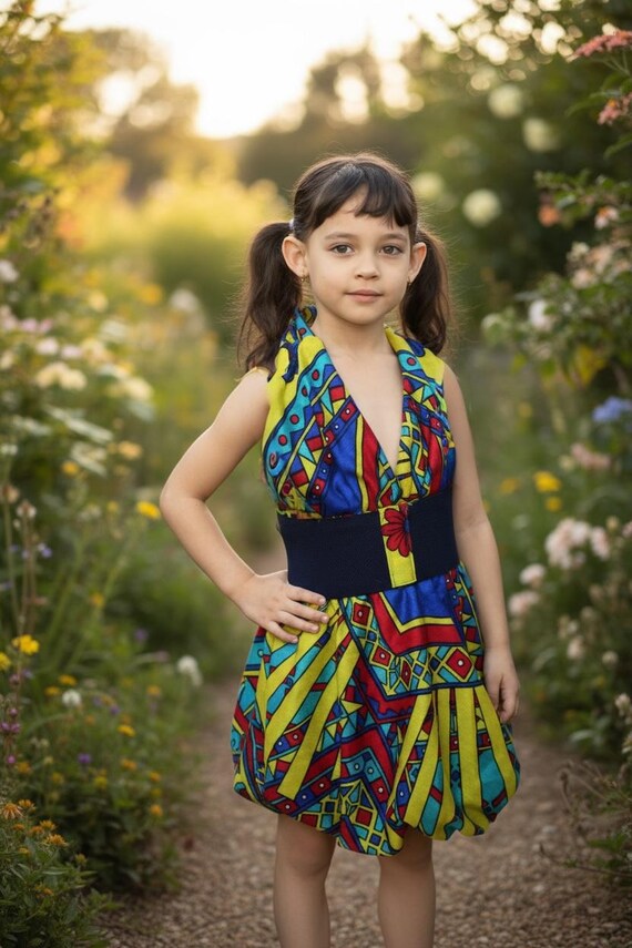 Girl Mini Halter Bubble Dress