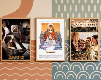 Labyrinth Classic Movie Poster | High Quality Canvas Print | Vintage Movie Poster | Art Poster For Gift Unframed