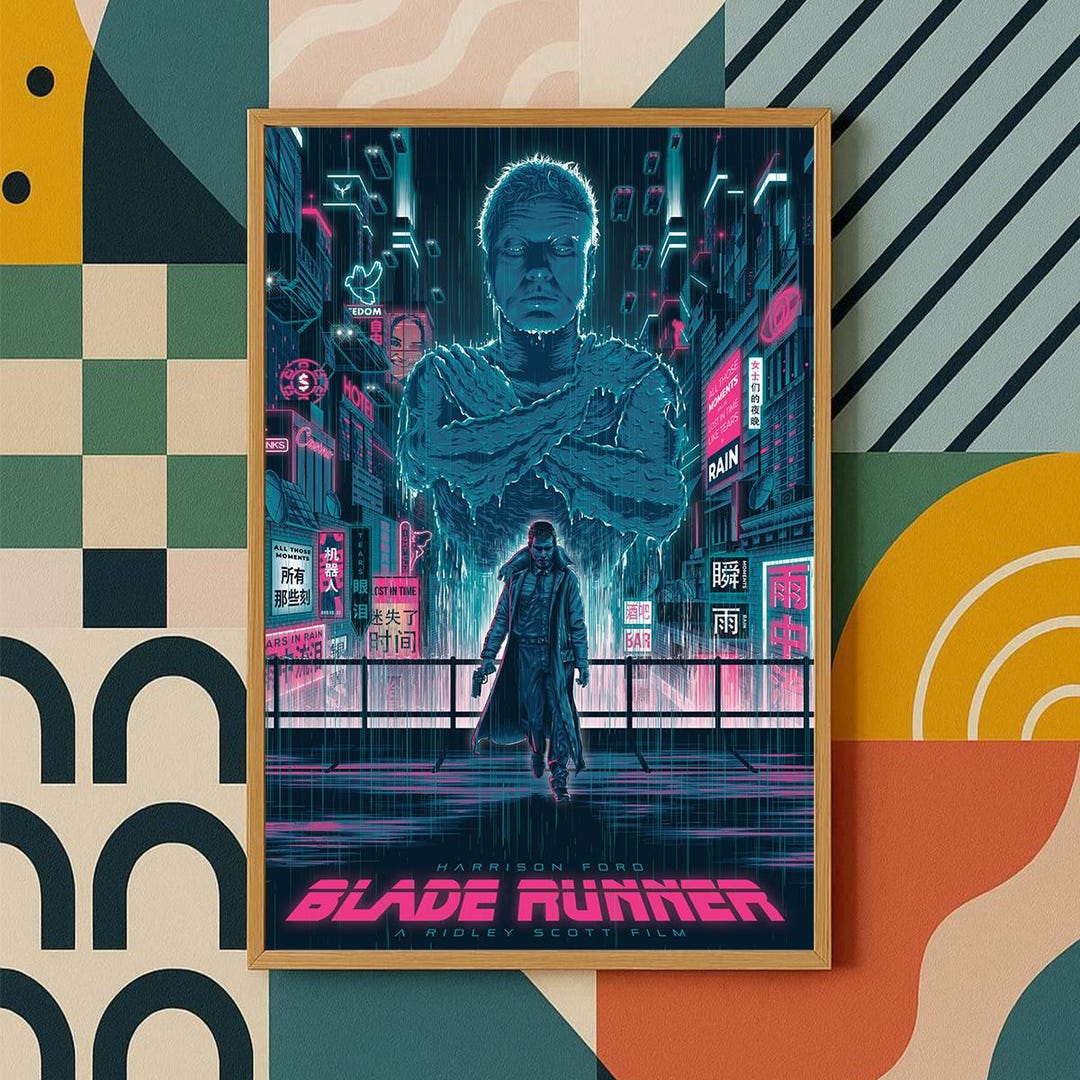 Blade Runner Classic Movie Poster | High Quality Canvas Print | Vintage ...