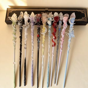 Handmade Fairy Magic Wand, Crystal Butterfly Moon Wizard Wand, Fantasy Cosplay Prop, Witch Wand, Magical Girl Accessory, Unique Gift