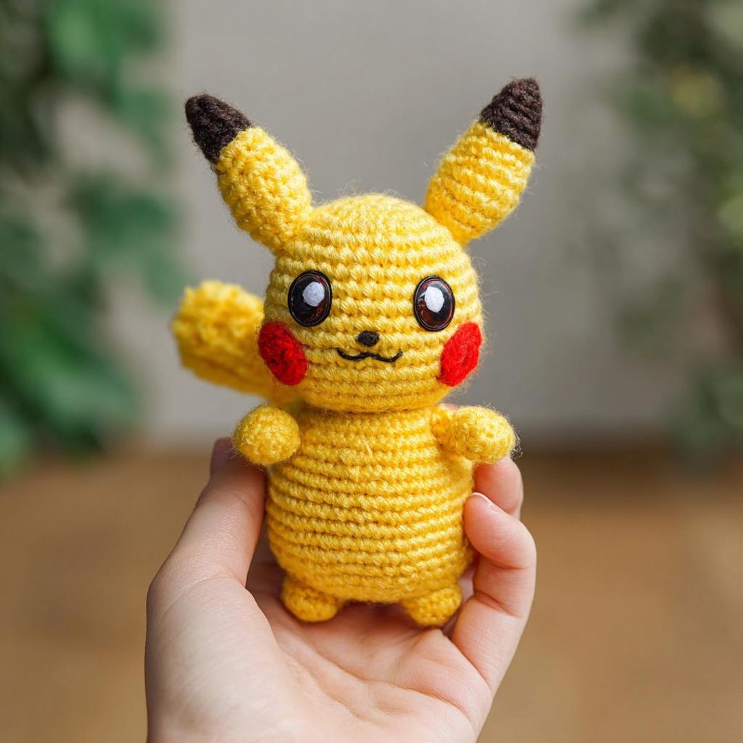 Pikachu Crochet Pattern PDF – Amigurumi Electric Mouse Toy Tutorial - Etsy
