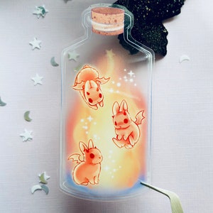 Demon Bunny Clear Sticker | Cute Die-cut Transparent Devil Rabbits ...