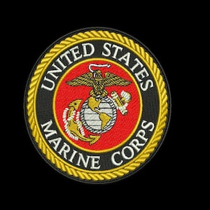 US Marine Corps Embroidery Design | Eagle, Globe, Anchor (Digital Download)