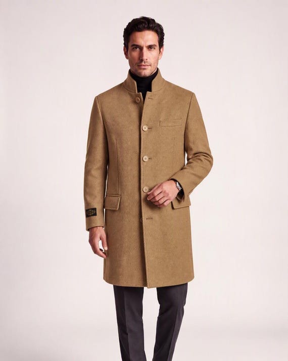 Men's Handmade Shetland Wool Coat