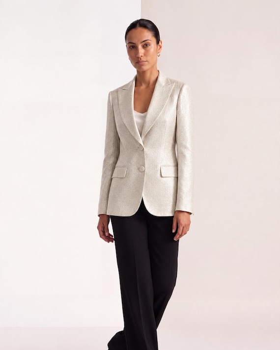 Women's Silk Blazer - 100% Silk - Handmade - Luxury Made in Italy - Lorenzo Risi