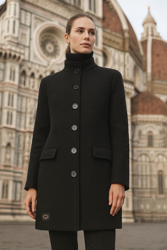 Women's handmade cashmere coat