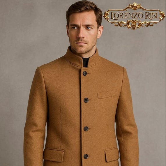 Men's Handmade Shetland Wool Coat