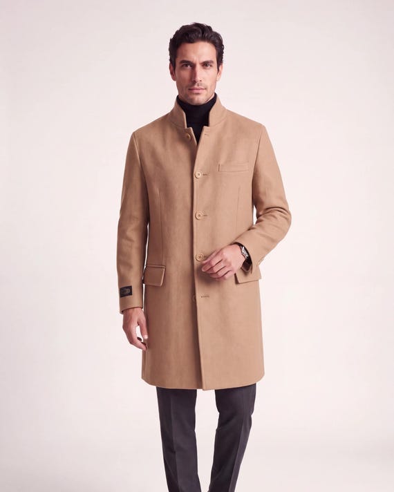 Men's Handmade Shetland Wool Coat