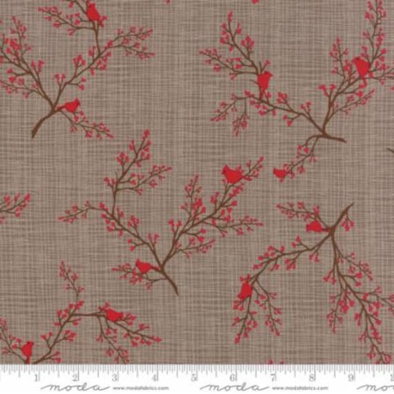 Moda RETURN WINTER/'S LANE 13108 73 Mint Green Tonal KATE /& BIRDIE Quilt Fabric