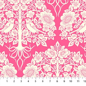 True Kisses in Pink by Figo -- 1/2 yard
