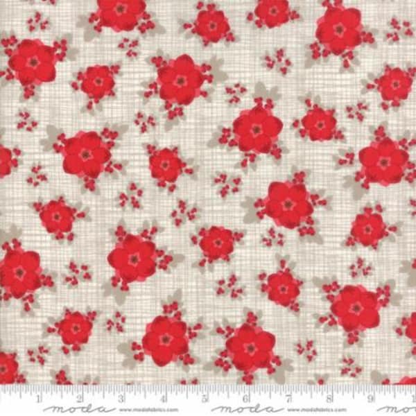 Return to Winter's Lane from Kate & Birdie -- Berry Burst Grey -- 1/2 YD