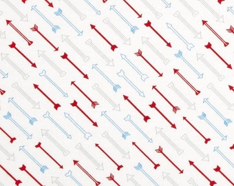 Airmail by Eric and Julie Comstock of Cosmo Cricket for Moda - Multi Arrows -- 1/2 YD