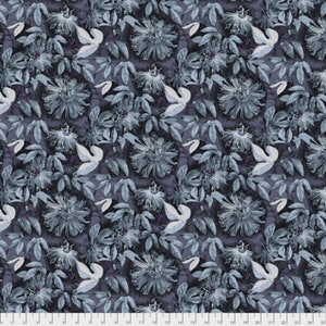 Passiflora in Silver by Anna Maria Horner for Free Spirit -- 1/2 Yard