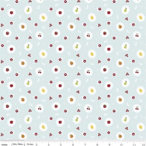 Sweet Orchard Scallop in Aqua from Riley Blake -- 1/2 YD