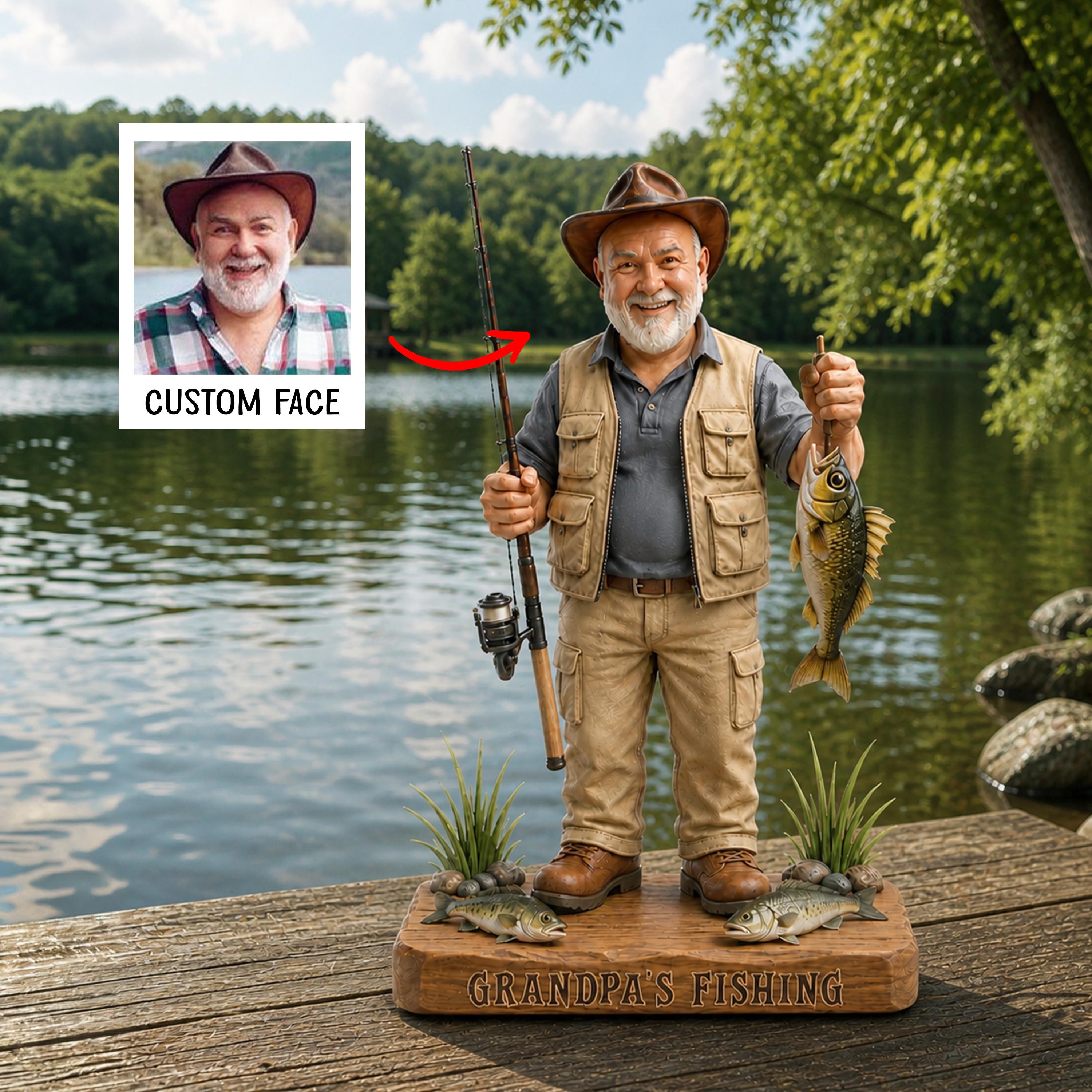 Fisherman statue - Etsy 日本