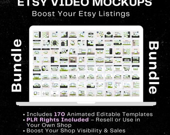Animated Canva Mockup Video Templates for digital products with PLR Resell Rights (Instant Download)