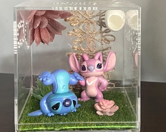 Jumping spider enclosure- Stitch and Angel