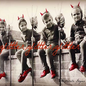 Little Devils, Halloween, Gotyk, zmieniona sztuka, Halloween Art Print