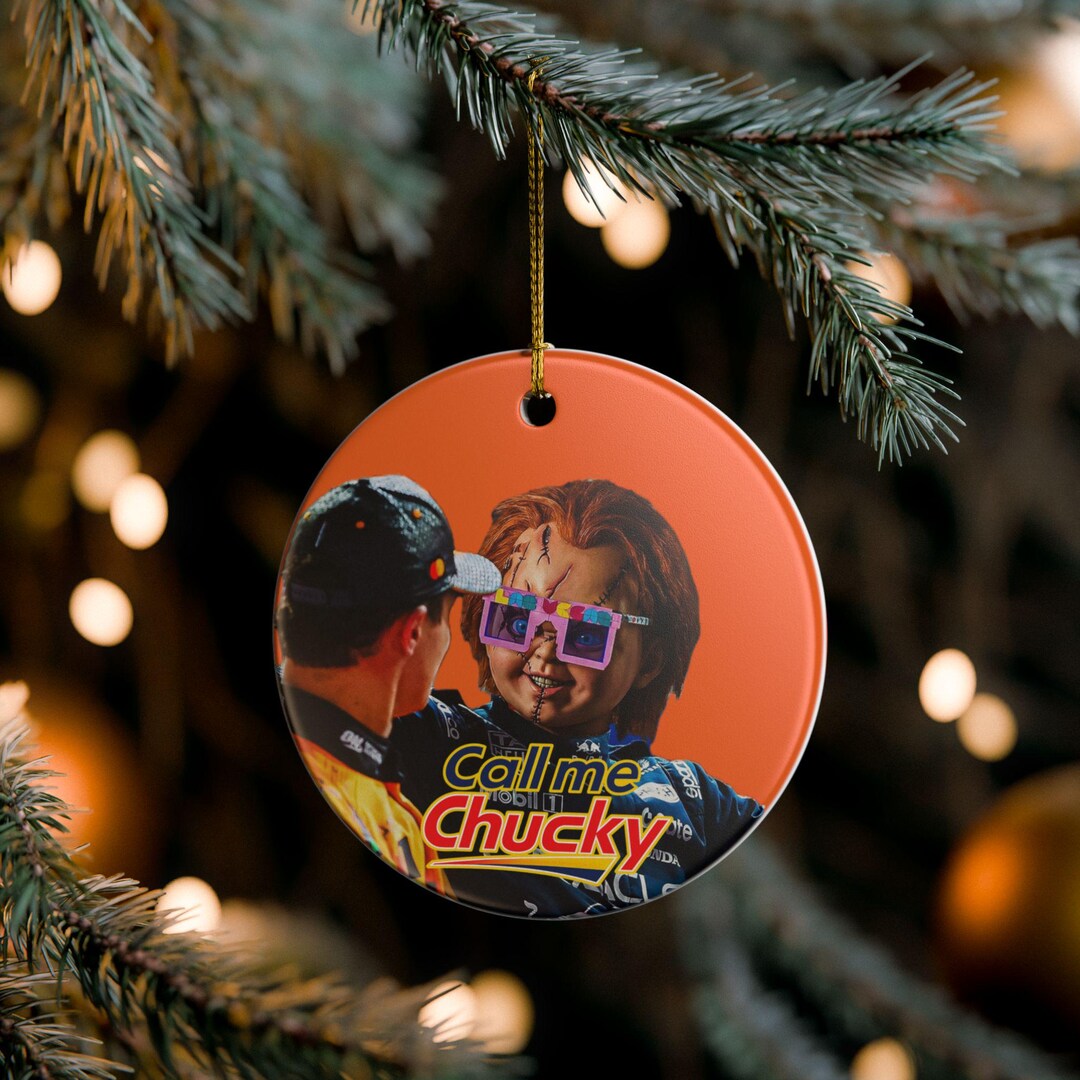 Max Verstappen Chucky F1 Ornament, Ceramic Racing Car Horror Design - Etsy