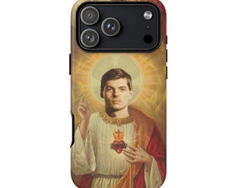 Max Verstappen Saint iPhone Case, F1 Racing Fan Gift