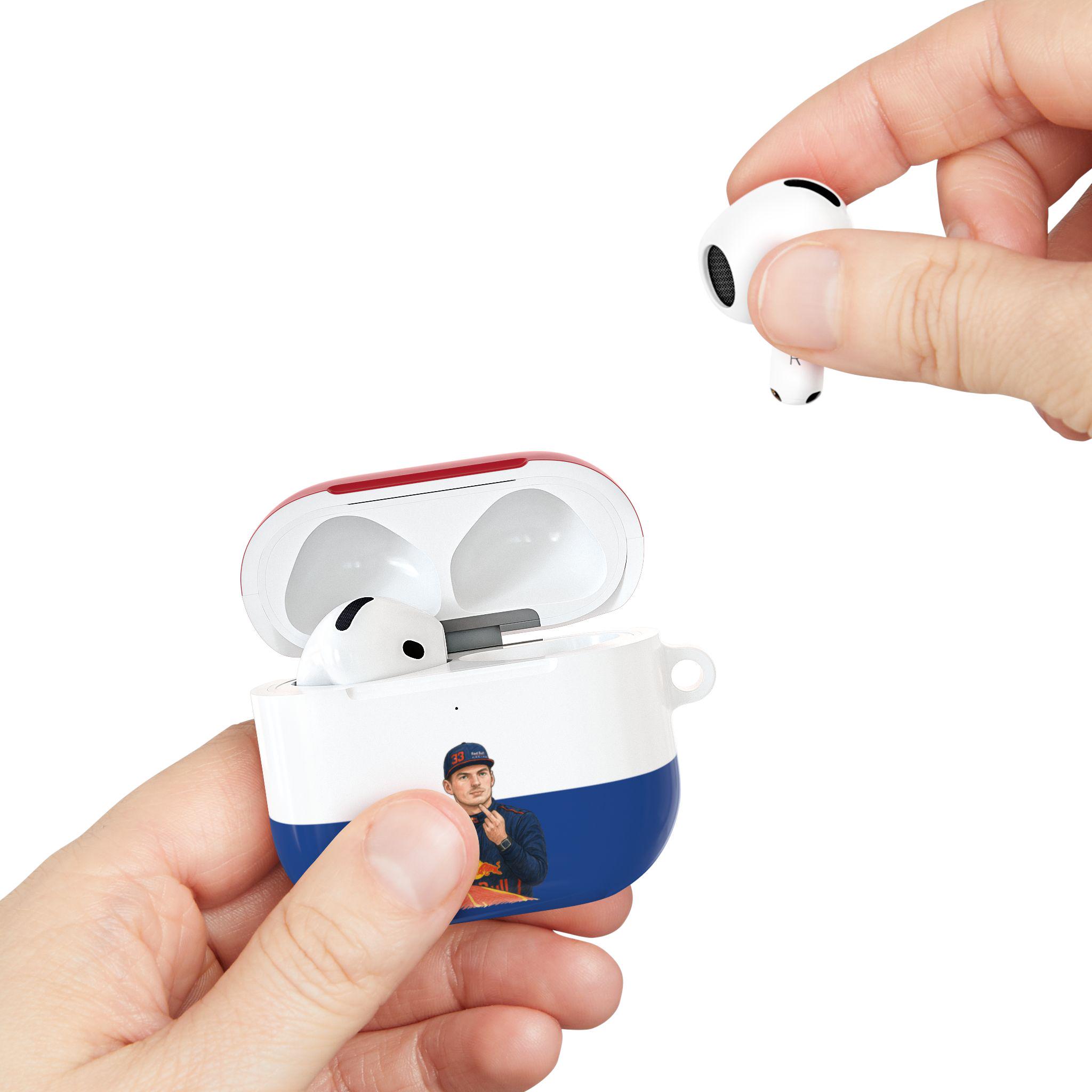 Max Verstappen Airpods Case, F1 Racing Fan Gift, Funny Tech Gear