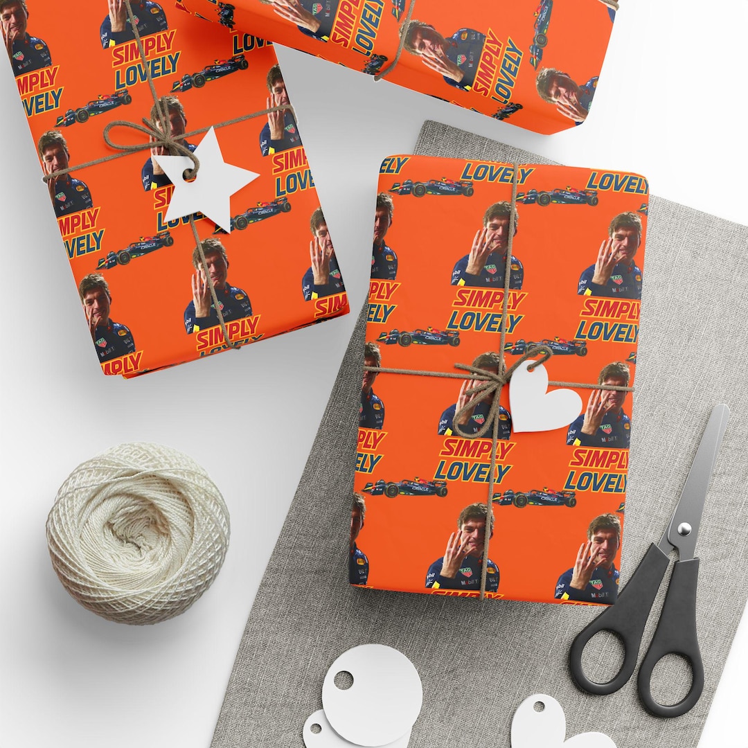 Red Bull Rapping Paper Max Verstappen Red Bull Racing Wrapping Paper, F1 Racing Theme - Etsy