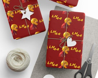 Lewis Hamilton Ferrari Wrapping Paper - Formula 1 Racing Gift Wrap