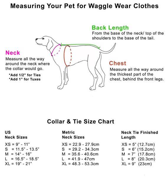 Big Dog Size Chart