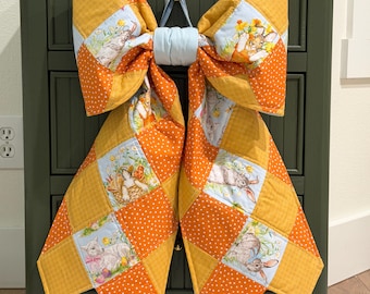 Modello per fiocco patchwork grande in PDF, modello di cucito passo dopo passo per fiocco grande. Dimensioni 16x20 pollici