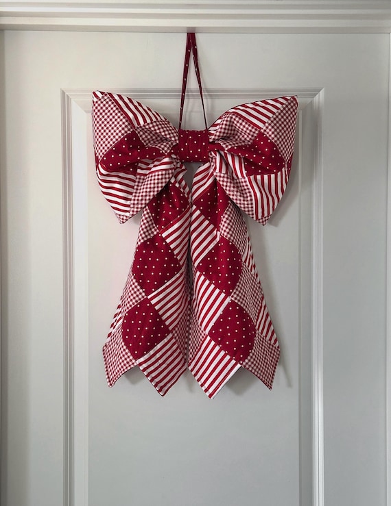 Large Patchwork Bow Sewing Pattern: 16x20 inches (PDF Pattern)