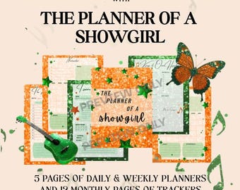 Showgirl Planner: Daily, Weekly, Monthly Pages (Digital Download)