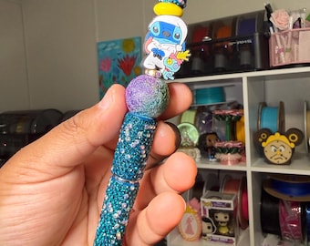 Handmade Character Pens: Beaded, Glittery, Colorful Writing Tools