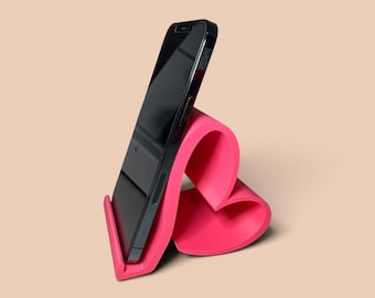 Heart Phone Stand: Desk Accessory for Viewing Calls, Videos