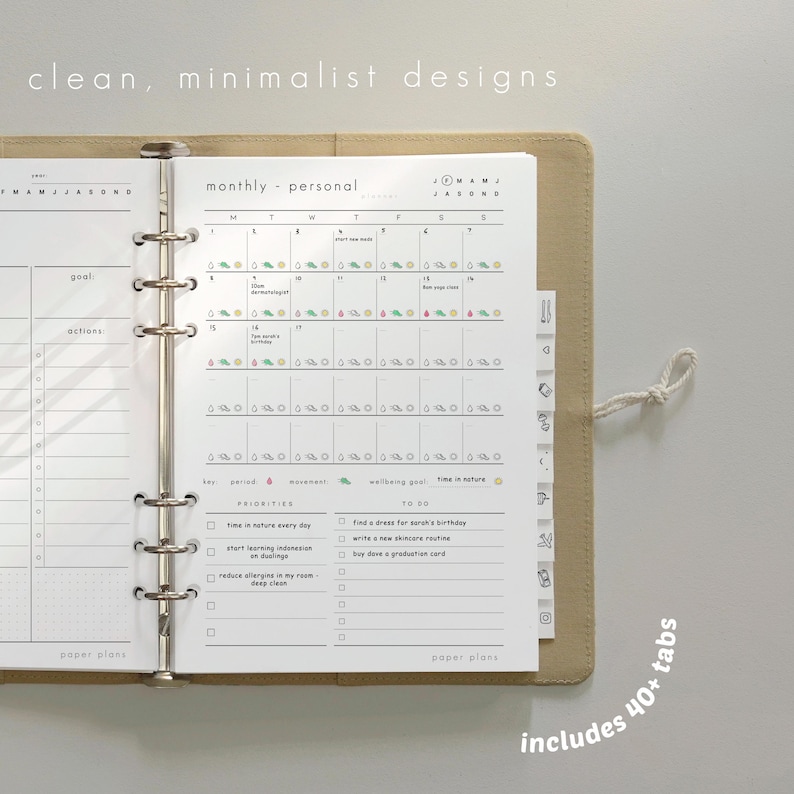 Ultimate Life Planner Bundle: 500+ PRINTABLE Pages, Daily, Weekly, Yearly Templates, 2026 Journal (A5, Letter size 8x11 ) image 7