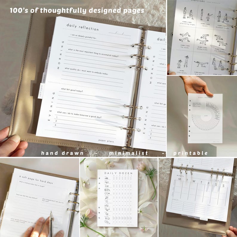 Ultimate Life Planner Bundle: 500+ PRINTABLE Pages, Daily, Weekly, Yearly Templates, 2026 Journal (A5, Letter size 8x11 ) image 3