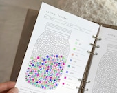 Savings Jar Tracker: Printable, Savings Planner (PDF, Letter size, A4, A5)